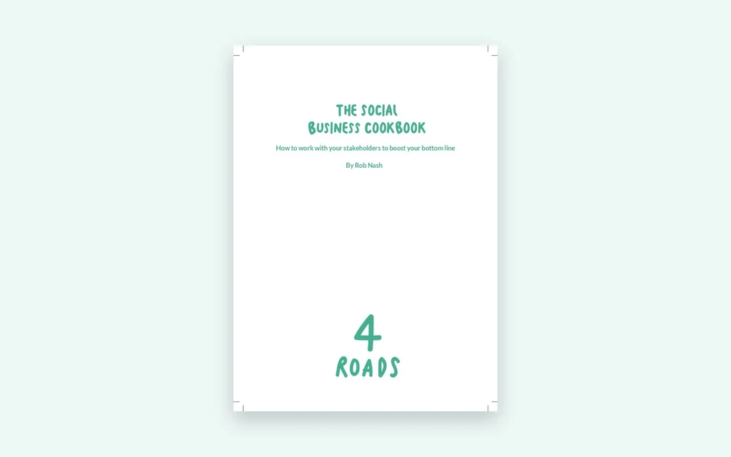 The cover of The Social Business Cookbook, by Rob Nash.