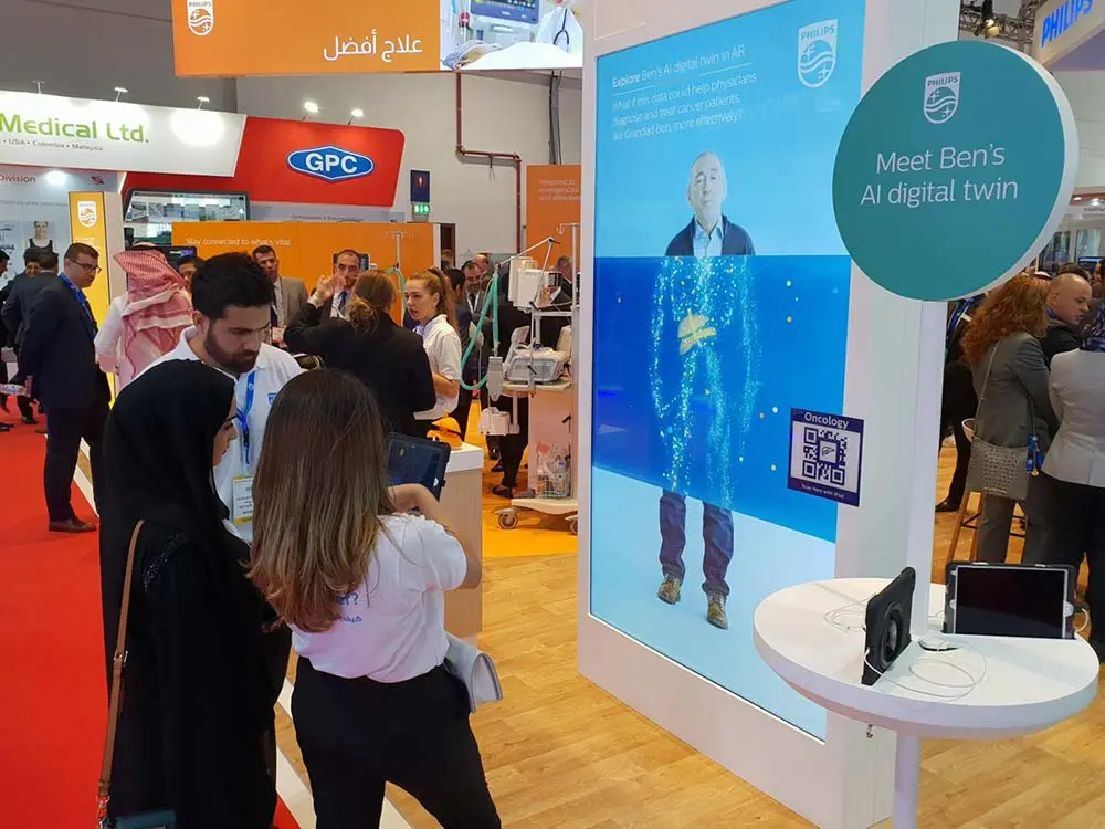 Philips Healthcare: digital twins and a 3-ton MRI scanner, taken to events in augmented reality